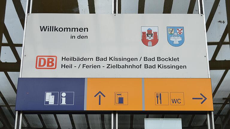 So werden die Gäste empfangen, die in Bad Kissingen aus den Zügen steigen.