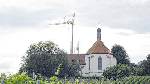 Umbau: Kräne und Baumaschinen bestimmen derzeit das Bild auf der Vogelsburg.