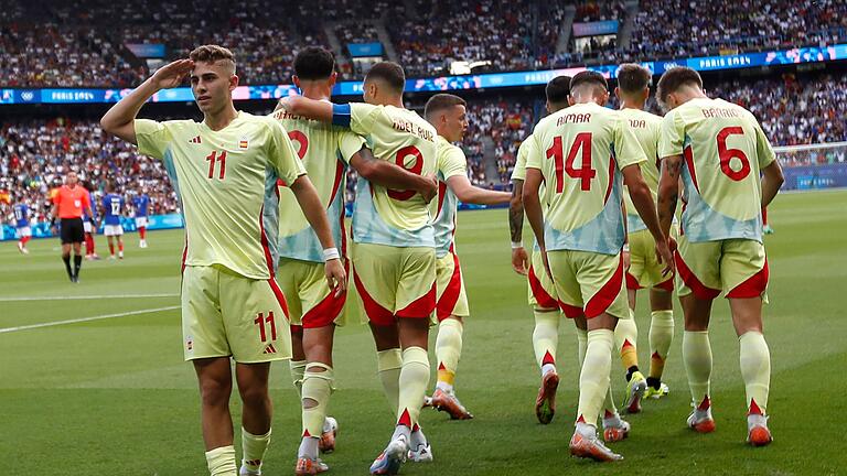 Paris 2024 - Fußball       -  Fermin Lopez erzielte zwei Tore.