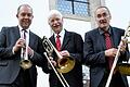Richard Roblees 'Very Little Big Band“ feiert dieses Jahr ihr 30-jähriges Bestehen in der Besetzung Jürgen Hahn (Trompete), Richard Roblee (Posaune) und Mathias Grabisch (Baßposaune).