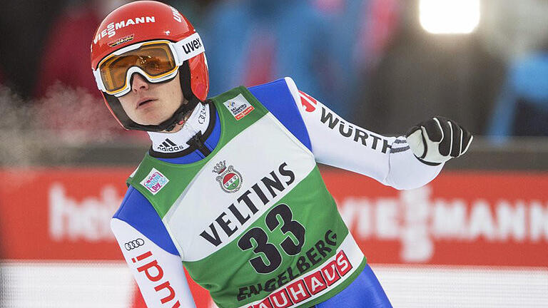 Vergeben       -  Richard Freitag vergab in Engelberg einen möglichen Podestplatz. Foto: Urs Flueeler