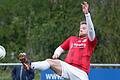 Dustin Höppner vom SV Maidbronn, hier in der Partie gegen den ETSV Würzburg, sorgte mit seinen beiden Treffern gegen den SV Heidingsfeld für die Überraschung des Spieltags.