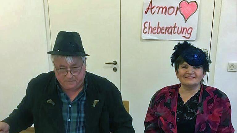 Bruno und Irene Schneider bei der Eheberatung Amor.