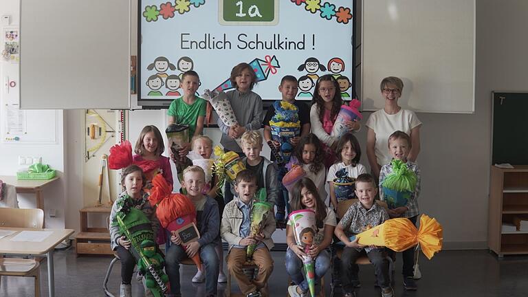 In der Klasse 1a der Grundschule Dürerweg in Haßfurt gibt es 15 Abc-Schützen.