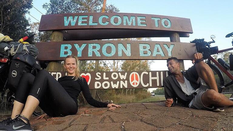 Angekommen in der Byron Bay in Australien.