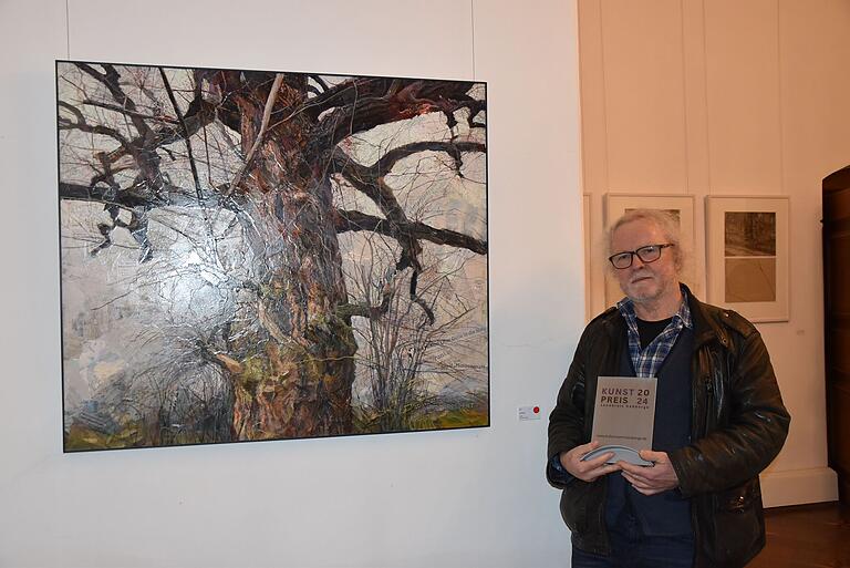 Werner Tögel aus Knetzgau gewann mit seinem Werk 'Antifragil' den diesjährigen Kunstpreis des Landkreises Haßberge.