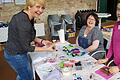 In der Druckwerkstatt zeigt Beatrice Rose-Ebel am Sonntag allen großen und kleinen Besuchern, wie man mit Holzmodeln auf Stoff und Papier druckt. Foto: Beatrice Rose Ebel       -  In der Druckwerkstatt zeigt Beatrice Rose-Ebel am Sonntag allen großen und kleinen Besuchern, wie man mit Holzmodeln auf Stoff und Papier druckt. Foto: Beatrice Rose Ebel