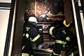 Das war knapp: Nach einem Akkubrand wurde der Innenraum des Wohnmobils zerstört.Ein Übergreifen der Flammen konnte die Feuerwehr verhindern.