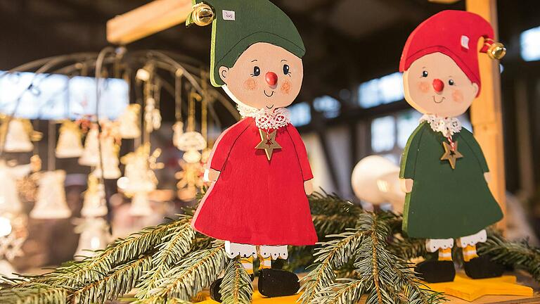 Immer nett und klein und fein: der Adventsmarkt in Castell am Schloss.&nbsp;