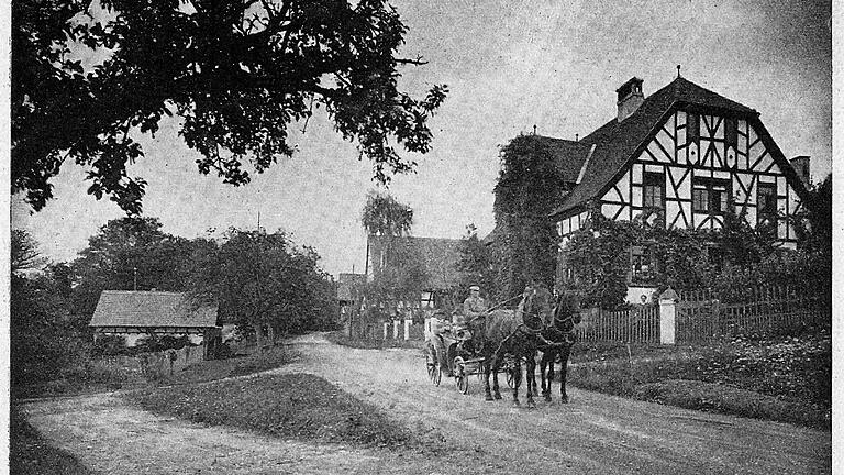 Alte Ansicht von Eichenfürst. Alte Ansicht von Eichenfürst.