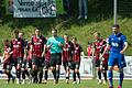 Ein Tor, erzielt von Patrick Hofmann (links, Nummer 22), reichte dem TSV Aubstadt im Heimspiel gegen Viktoria Aschaffenburg zum Sieg.