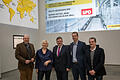 Informationsbesuch im i-Park Klingholz: (von links) Bernd Rützel, Brigitte Thalmann, Volkmar Halbleib, Armin Kordmann und Peter Hemberger (SSI Schäfer).