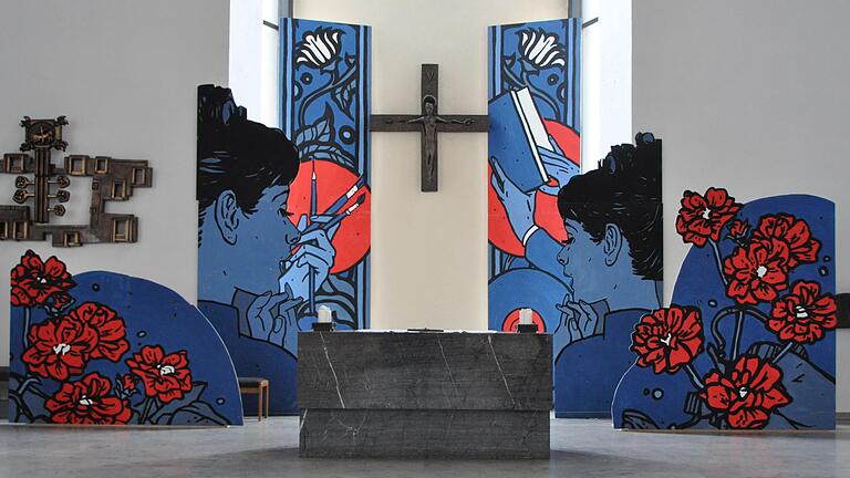 Das Kunstwerk 'Kultura' von Christian Schlosser und Simon Schacht soll allen Kunst- und Kulturschaffenden in der Corona-Krise Hoffnung machen. Es steht derzeit in der Kirche St. Josef in Marktheidenfeld. Das Kunstwerk 'Kultura' von Christian Schlosser und Simon Schacht soll allen Kunst- und Kulturschaffenden in der Corona-Krise Hoffnung machen. Es steht derzeit in der Kirche St. Josef in Marktheidenfeld. 