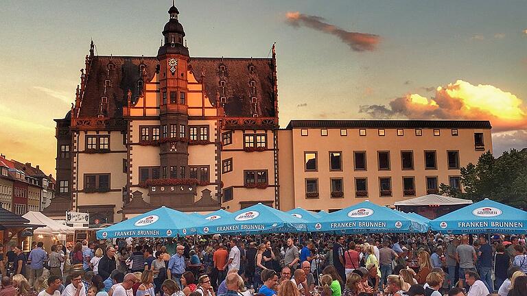 Das Weinfest in Schweinfurt 2017.