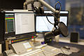 Microphone modern radio station broadcasting studio       -  Symbolbild: Rundfunkstudio