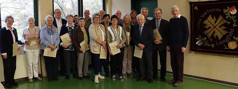 Mitglieder mit 50 Jahren Vereinszugehörigkeit.