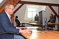 Angenehmes Arbeiten in einer Wohlfühlumgebung bietet Andreas Renk (links) in einer ehemaligen Villa in Bad Neustadt an.