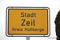 Das Ortsschild von Zeil.