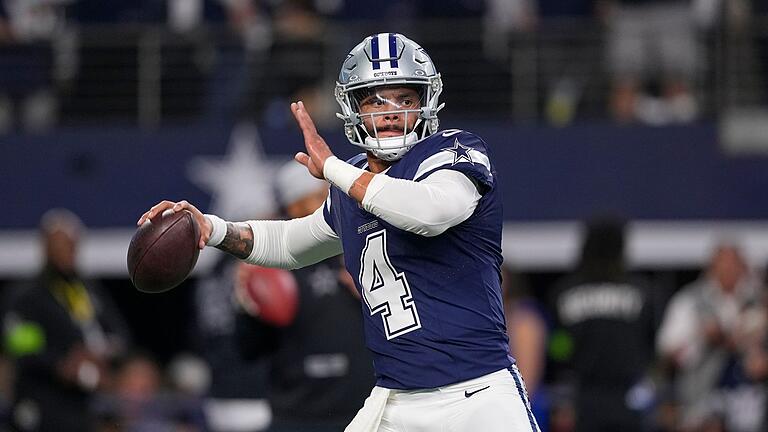 Dak Prescott       -  Kassiert wohl kräftig ab: Quarterback Dak Prescott von den Dallas Cowboys.