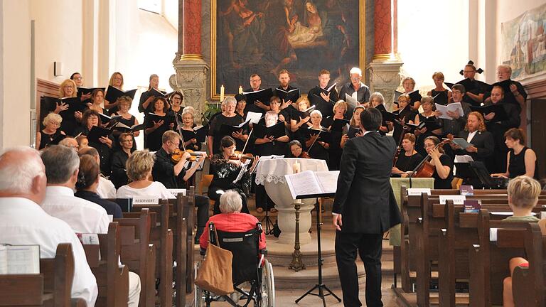 Die Kantorei Haßberge war zu Gast in der Martinskirche Wetzhausen.