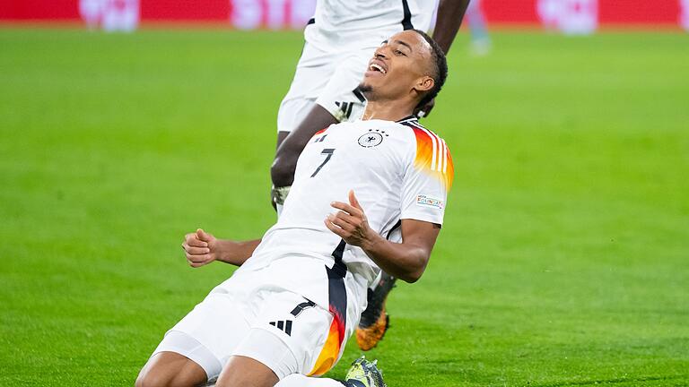 Deutschland - Niederlande       -  Matchwinner Jamie Leweling traf zweimal ins Tor, ein Treffer zählte.