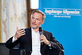 AZ Live FDP Parteivorsitzender Christian Lindner.jpeg       -  FDP-Parteivorsitzender Christian Lindner zu Gast bei Augsburger Allgemeine Live im Kleinen Goldenen Saal.