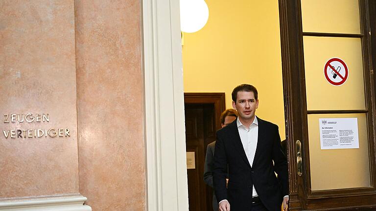 Prozess gegen Österreichs ehemaligen Bundeskanzler Kurz.jpeg       -  Sebastian Kurz am Freitag in Wien. Der frühere österreichische Kanzler bestreitet den Vorwurf der Falschaussage.