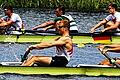 Silber beim vorerst letzten großen Auftritt in Köln: der Schweinfurter Ruderer Karl Tully (Mitte, vorderes Boot) stellt künftig sein Medizinstudium in den Vordergrund.