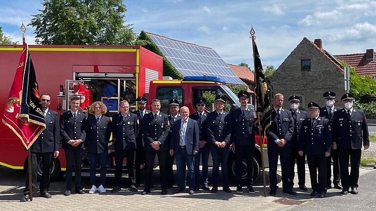 Gruppenfoto nach der Segnung des neuen TSL-F im Jahre 2021.