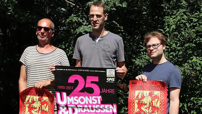 Doch dank dieser drei Männer und vieler Helfer geht es seit nun 25 Jahren immer im Juli dort rund (von links): Michael Kralik, Martin Maier und Julian Eichler.