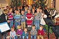 Konzert der DJK Tiefenthal in St. Ägidius: Auch die Kindergartenkinder traten auf und wünschten fröhlich &bdquo;Feliz Navidad&ldquo;.