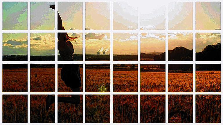 Hockney lässt grüßen: Eine Arbeit mit dennoch deutlichem Bezug zur Region (Ausschnitt). Hockney lässt grüßen: Eine Arbeit mit dennoch deutlichem Bezug zur Region (Ausschnitt).