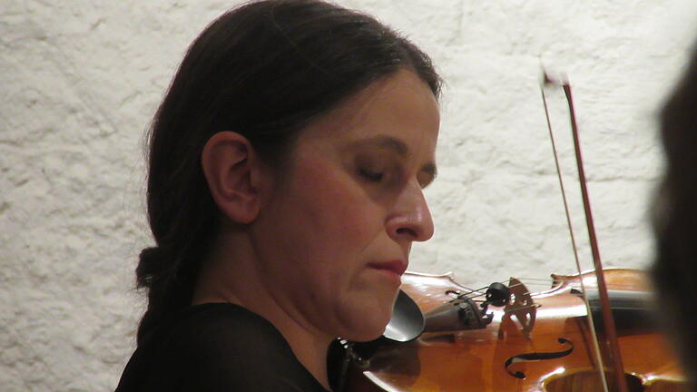 Voller Hingabe: Anja Schaller vom Elisen Quartett
