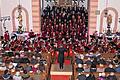 Mehrere Ensembles gestalteten das Adventskonzert in Bieberehren.