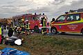 Zwischen Westheim und Biebelried musste nach einem Unfall eine Person von der Kitzinger Feuerwehr aus dem Auto befreit werden.&nbsp;