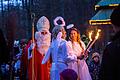 Zur Waldweihnacht im Schweinfurter Wildpark kommt natürlich auch der Nikolaus mit Engeln und&nbsp; Knecht Ruprecht.&nbsp;