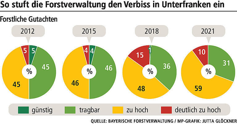 Eine Försterin erklärt: Darum verstärken Rehe das Waldsterben in Unterfranken Eine Försterin erklärt: Darum verstärken Rehe das Waldsterben in Unterfranken