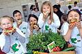 Aktion Gesundes Pausenbrot in der Mittelschule Zellerau Foto: Kerrygold