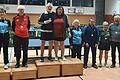 Die Versbacherin Daniela Baumann stand bei den bayerischen Tischtennismeisterschaften in der Disziplin Ü65-Mix mit Ihrem Partner Robert Fallica vom oberbayerischen TSV Poing ganz oben auf dem Siegertreppchen. Im Einzel errang Daniela Baumann den zweiten Platz.