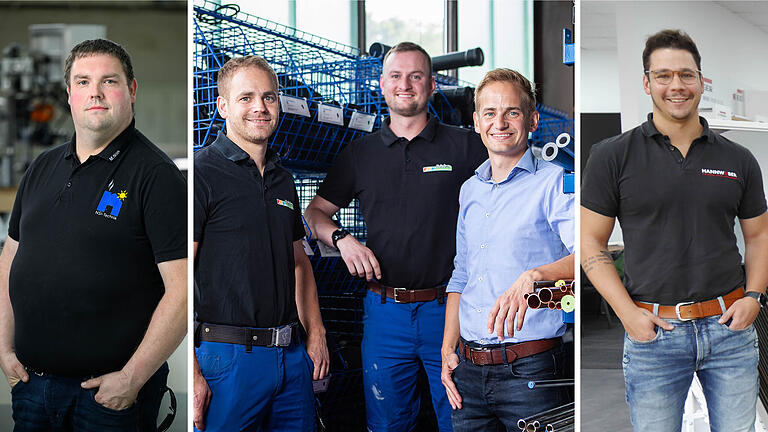 Setzen in ihren Betrieben flexible Arbeitszeitmodelle um: (von links) Michael Nöth von NSI-Technik, Hannes Brückner, Max Winkelmeier und Franz Brückner von Brückner Haustechnik GmbH, Franz Döring von Hannweber Flooring. Setzen in ihren Betrieben flexible Arbeitszeitmodelle um: (von links) Michael Nöth von NSI-Technik, Hannes Brückner, Max Winkelmeier und Franz Brückner von Brückner Haustechnik GmbH, Franz Döring von Hannweber Flooring.