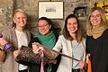 Ein neues Gesicht und drei „alte Bekannte“ im Vorstand der Aerobic-/Fitness-Abteilung in Theilheim (von links): Abteilungsleiterin Theresa Rüttger, Stellvertretung Nicole Walter, Schriftführerin Julia Fröhling und Kassiererin Heike Ganz.