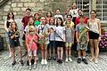 Die Betreuer und Kinder beim Ferienprogramm der Stadtkapelle Ostheim.