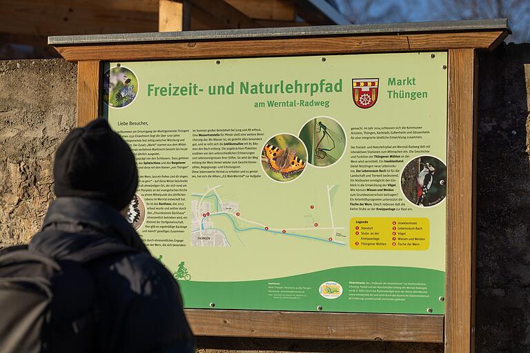 Entlang des Werntal-Radwegs lädt ein Freizeit- und Naturlehrpfad mit Stationen zum Mitmachen ein.