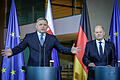 Kay Nietfeld, dpa, Fico.jpg       -  Der slowakische Präsident Robert Fico (rechts) zu Besuch bei Kanzler Olaf Scholz in Berlin.