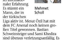 Kommentar zu Mehmet Scholl       -  Ein Kommentar zur Meinung von Mehmet Scholl.