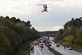 Bei Großeinsätzen wie diesem Unfall mit mehreren Fahrzeugen im April 2016 auf der A70 zwischen den Anschlussstellen Haßfurt und Knetzgau gilt es für die ILS, sämtliche notwendigen Einsatzkräfte zu mobilisieren und koordinieren.