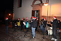 Adventskonzert der Musikapelle Distelhausen unter dem Weihnachtsbaum.