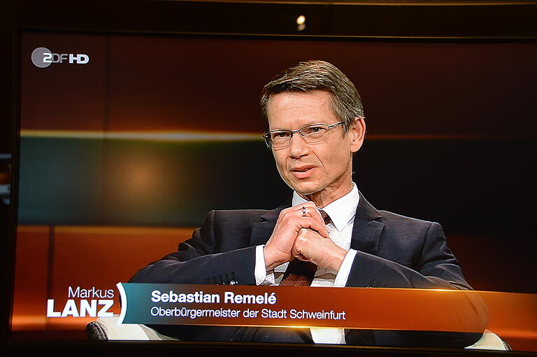 Schweinfurtes OB Sebastian Remelé in der ZDF-Talkshow Markus Lanz am 3. März zum Thema Corona-Pandemie.