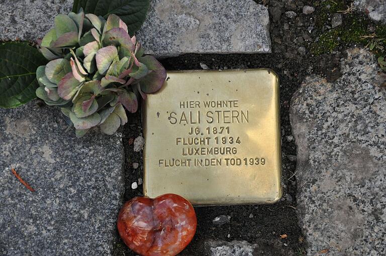 Der Stolperstein erinnert an Sali Stern.