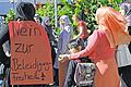 Demonstrantinnen in Freiburg: In deutschen Städten protestierten am Wochenende tausende Muslime gegen das Schmähvideo aus den USA.